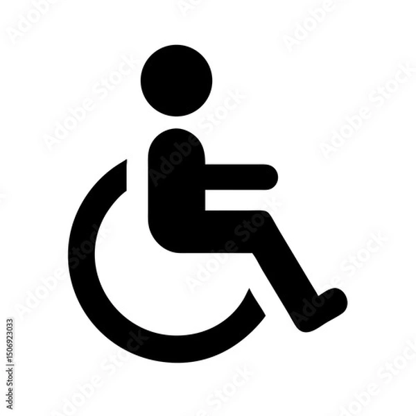 Obraz Handicap Wheelchair Vector Illustration