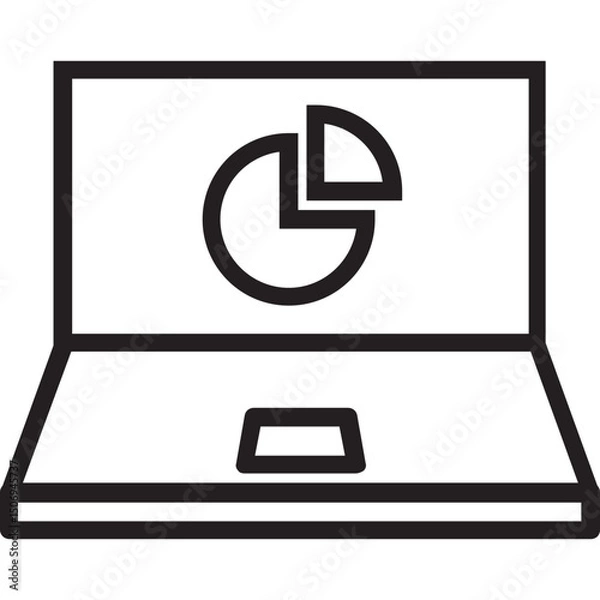 Obraz Graph Report Icon, Data Analysis, Business Report, Performance Chart, Analytics