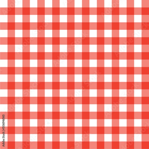 Obraz vintage seamless pattern with red shape vector format