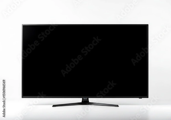 Fototapeta Flat Screen TV Mockup: Perfect for Presentations & Designs