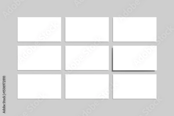 Obraz Slides Presentation Blank Mockup