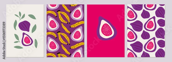 Obraz Fig and Banana Art Print Collection