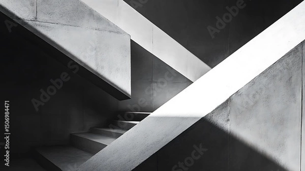 Fototapeta Concrete Geometry Abstract Architecture Photography  Monochrome Design