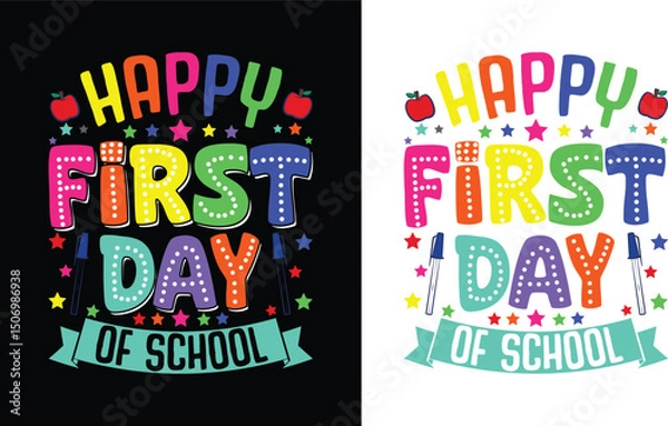 Obraz Happy First Day Of School