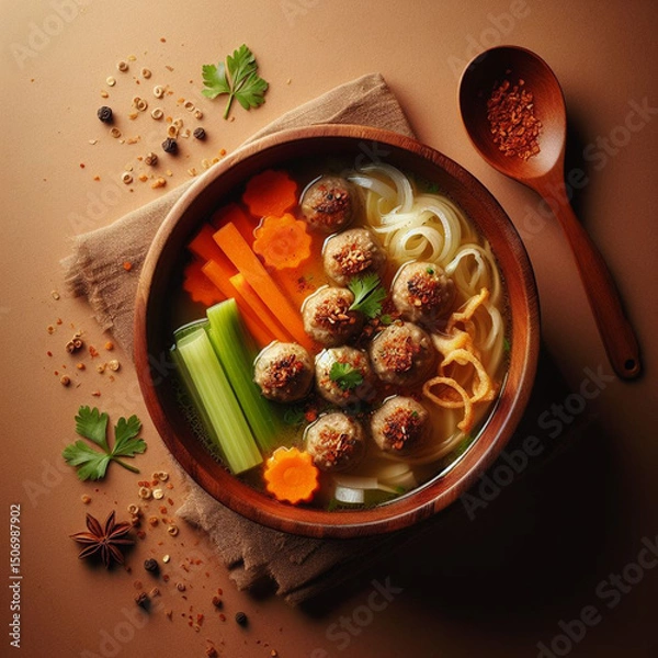 Obraz soup with vegetables