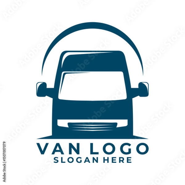 Obraz Van mini bus logo design vector template. Van simple logo design icon