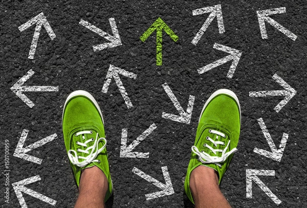 Obraz Ścieżka jest mapowana