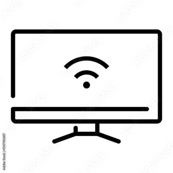 Fototapeta smart tv icon	