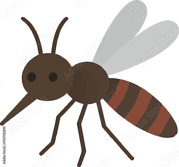 Obraz Mosquito choco with white backgound