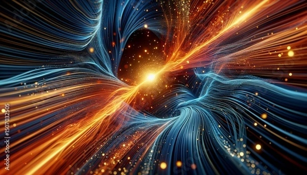 Fototapeta This is a mesmerizing display of magnetic forces in action, showcasing the dynamic interplay between physics and energy.
