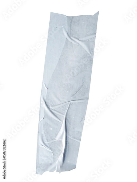 Obraz briefly pasted white adhesive tape