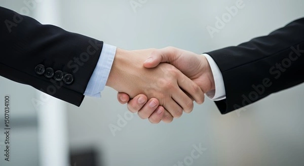 Obraz Handshake image of two business people