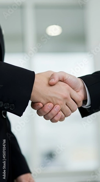 Obraz Handshake between two people in business