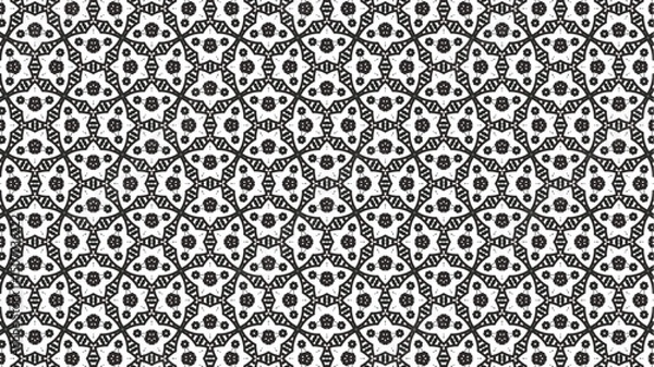 Fototapeta Abstract modern geometric seamless textile pattern vector design.