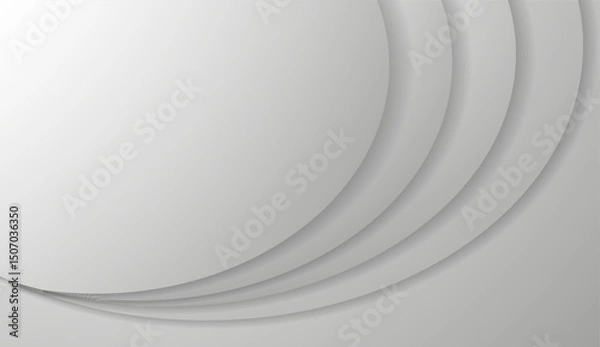 Fototapeta Smooth circular shapes create an abstract background suitable for business presentations. The minimalist design highlights professionalism and elegance, enhancing visual communication