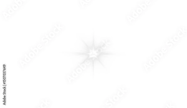Obraz Magic PNG shine with glowing light, sparkle beam, glitter flare, starburst explosion and spotlight on isolated stage scene, luxury projection, bright neon disco background and vector design illustrati