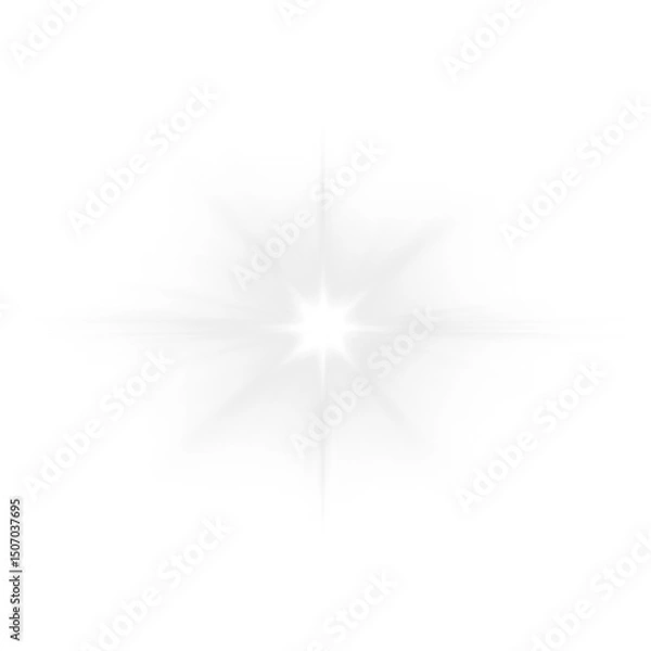 Obraz Futuristic PNG laser burst with glowing spark, neon flare, glitter glow, festive spotlight and sunbeam projection, transparent background with magic scene, abstract show stage and luxury vector effect