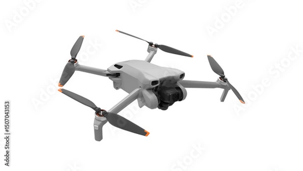 Obraz 3d render  airplane isolated on white background drone