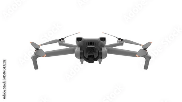 Obraz 3d render drone quadcopter on a transparent background