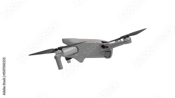 Obraz 3d render drone technology front viev