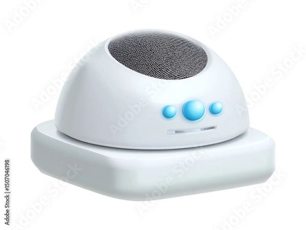 Fototapeta Modern White Air Purifier with Mesh Filter for Clean Home Air