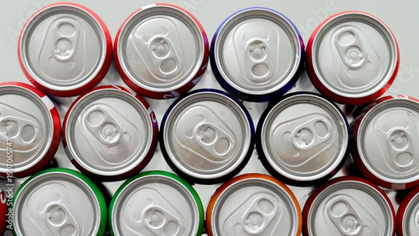 Fototapeta Most soft drinks are high in sugar, which can be harmful to your health if consumed in large quantities.