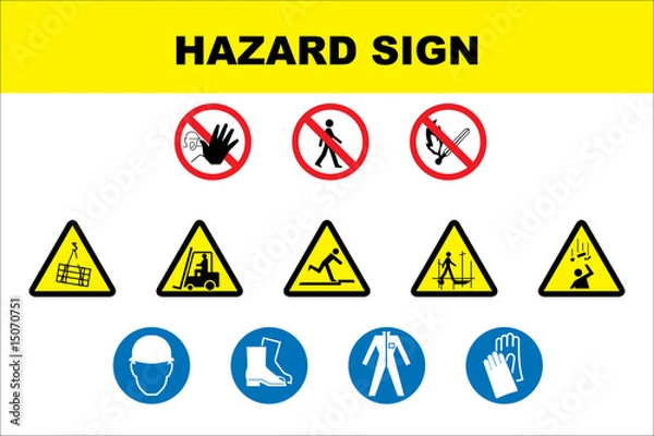 Fototapeta Safety icon set