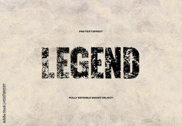 Fototapeta Distressed Text Effect