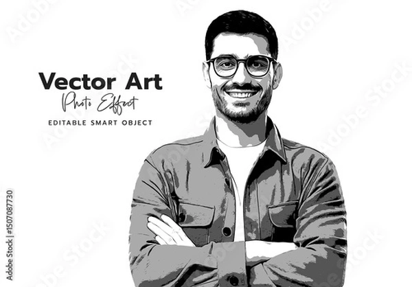 Fototapeta Vector Art Photo Effect