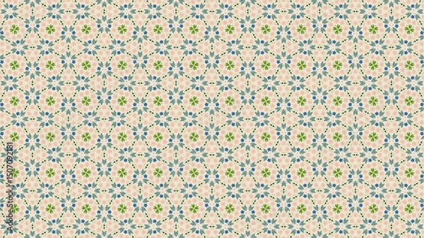Obraz Trendy geometric floral abstract luxury pattern design.