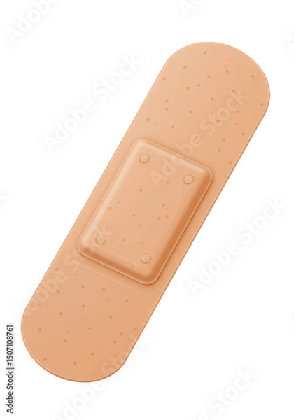 Obraz Realistic Illustration of Adhesive Bandage Medical First Aid Health Care