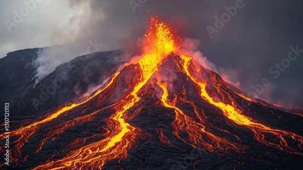 Obraz Erupting Volcano