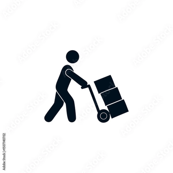 Fototapeta Moving Boxes
Delivery
Hand Truck
Cart with Boxes
Man with Dolly