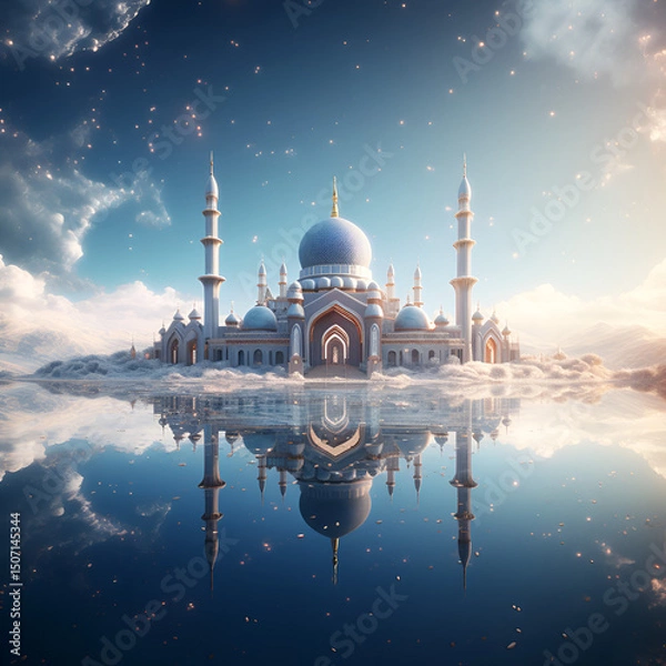 Obraz mosque at night