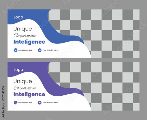 Obraz  Creative business Facebook cover or web banner design
