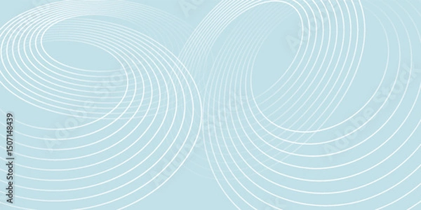 Fototapeta Modern abstract background. Glossy white gradient circle lines. Minimal geometric pattern. Simple graphic elements. Futuristic concept. Suitable for cover, poster, banner, brochure, eps10.