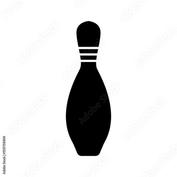 Obraz bowling pins isolated on white