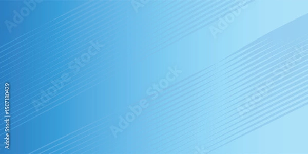 Fototapeta Abstract blue gradient background with shining lines waves. Minimalist background for banner, poster, cover, brochure, flyer, website