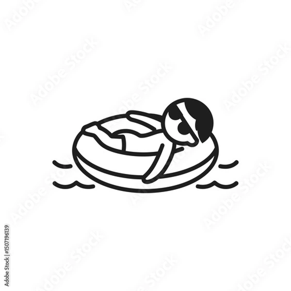 Fototapeta Summer Float icon