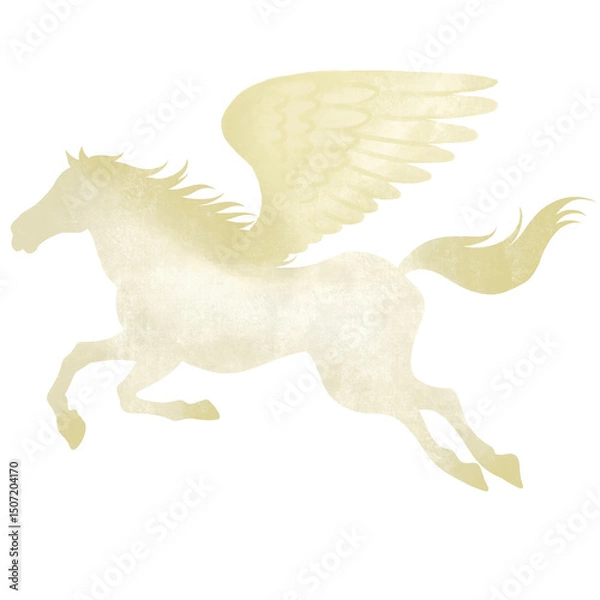 Fototapeta 午年　ペガサスのイラスト
