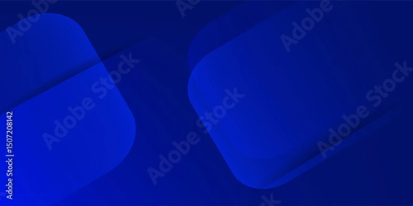 Obraz Abstract blue background. Modern simple blue geometric design. Minimal shapes.