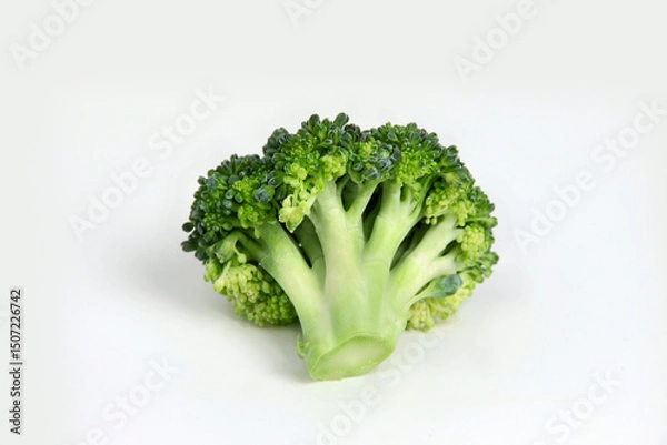 Obraz Fresh broccoli  on white background