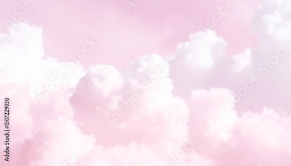 Obraz pink sky with clouds