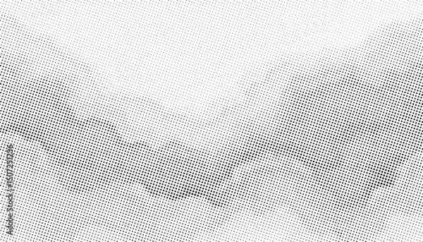 Fototapeta Monochrome watercolor gradient halftone dots background. Vector vintage illustration. Abstract small grunge dots on white background