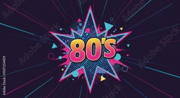 Fototapeta Retro Vibes 80s
