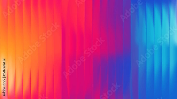 Fototapeta Gradient Background Abstract Glass Neon Fractal Blur Pattern. Blue Aura Glossy mesh hologram effect with multicolored fluid distortion. Neon poster wallpaper featuring soft prism light.