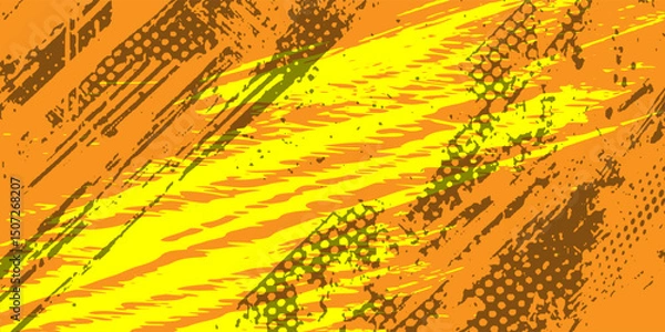Obraz Abstract yellow grunge background texture. eps 10