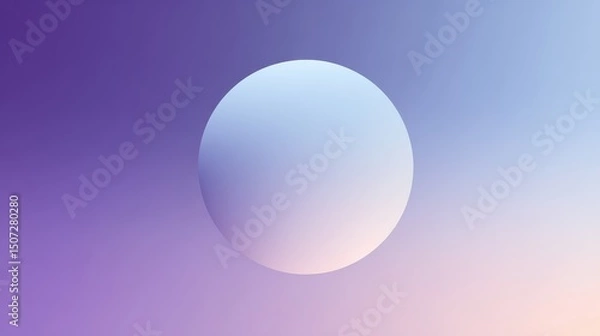 Fototapeta Minimalist Website Header Using Pastel Gradient
