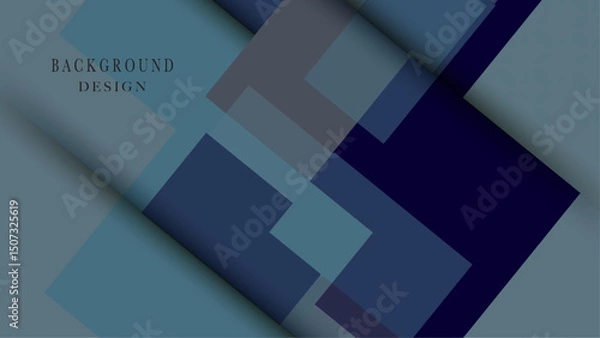 Obraz Geometric dark blue pattern in asbtract design