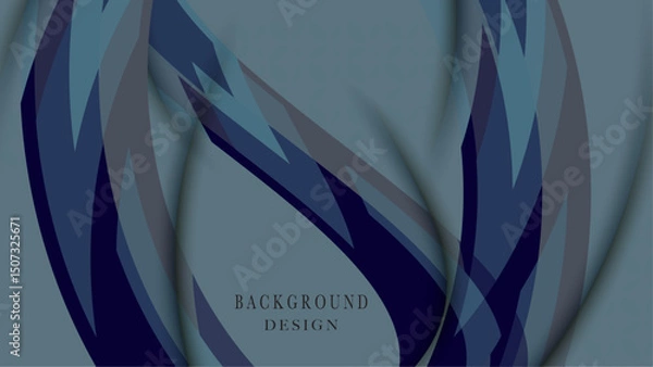 Obraz Geometric dark blue pattern in asbtract design